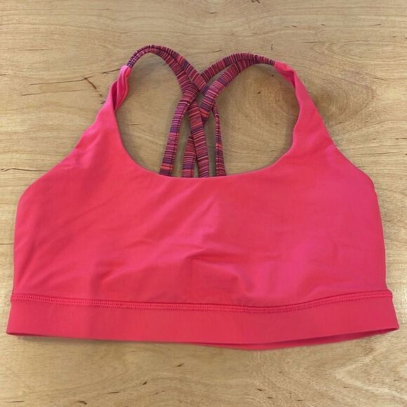 Lululemon Energy Sports Bra Soul Cycle Size 8 Boom Juice Cyber Alarming - Picture 1 of 5